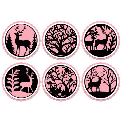 Festive Circular Toppers SVGs Files