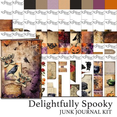 Delightfully Spooky Junk Journal Digital Kit