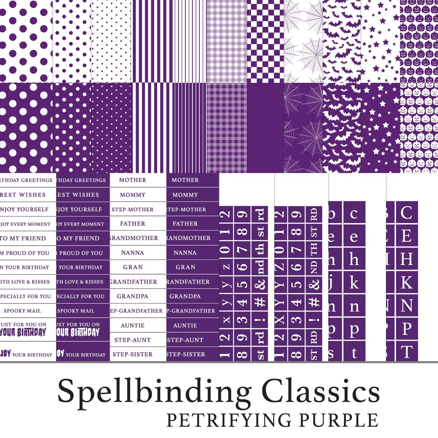 Spellbinding Classics Halloween - Petrifying Purple Digital Kit