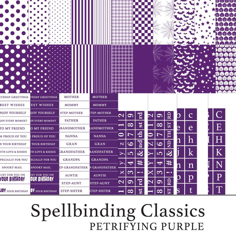Spellbinding Classics Halloween - Petrifying Purple Digital Kit