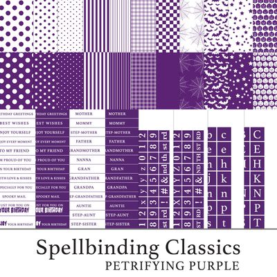 Spellbinding Classics Halloween - Petrifying Purple Digital Kit