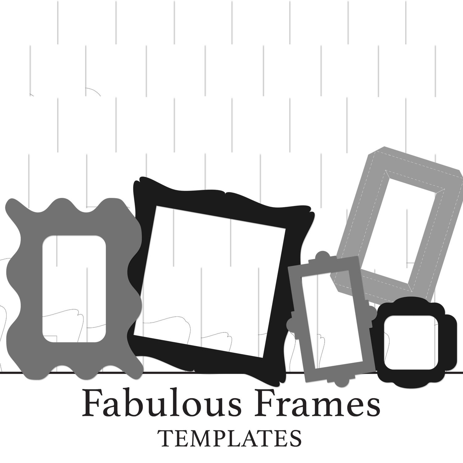Paper Charms Fabulous Frames PDF & SVG Templates