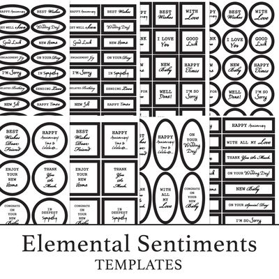 Paper Charms Elemental Sentiments PDF Templates