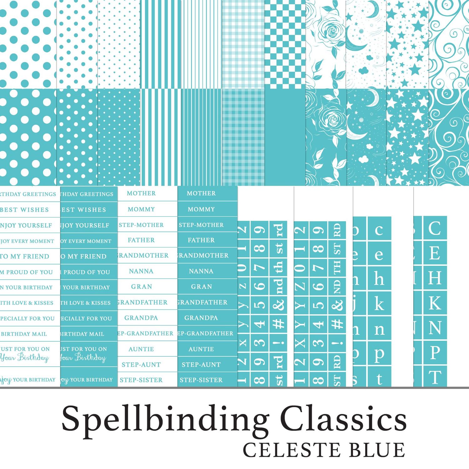 Spellbinding Classics Ian's Choice - Celeste Blue Digital Kit