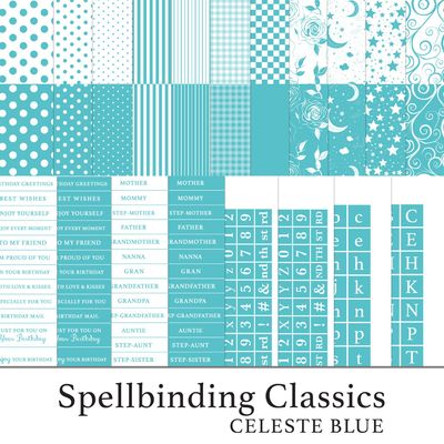 Spellbinding Classics Ian's Choice - Celeste Blue Digital Kit