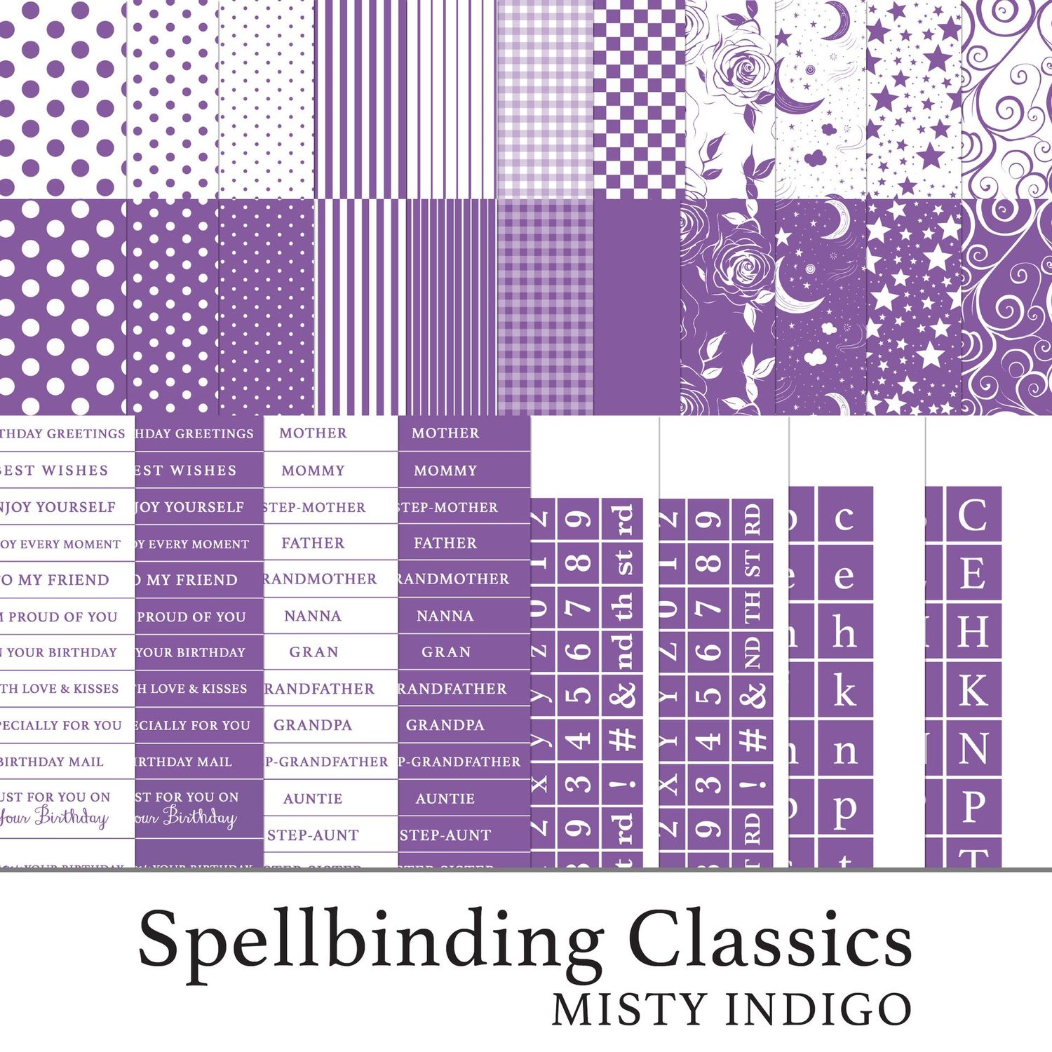 Spellbinding Classics Ian's Choice - Misty Indigo Digital Kit