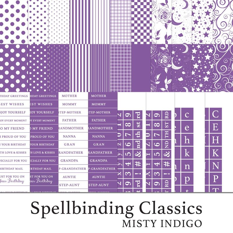 Spellbinding Classics Ian's Choice - Misty Indigo Digital Kit