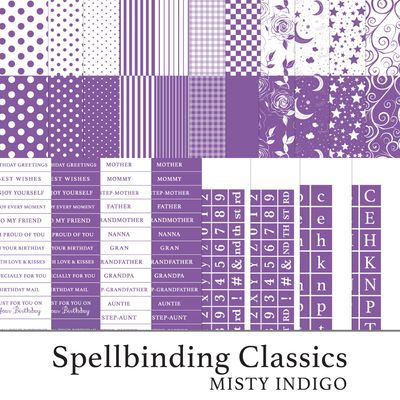 Spellbinding Classics Ian's Choice - Misty Indigo Digital Kit