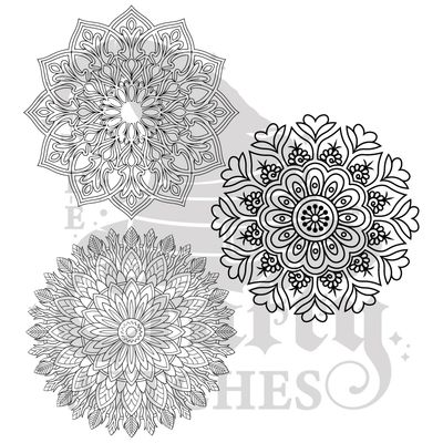 Magical Mandalas Digital Stamps & SVG Files