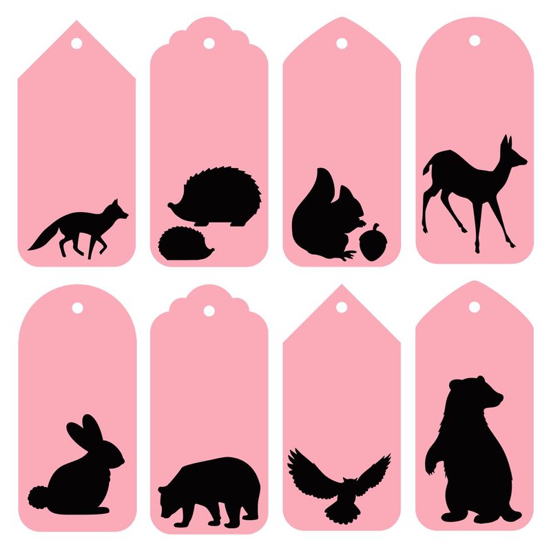 Decorative Woodland Tags SVGs Files
