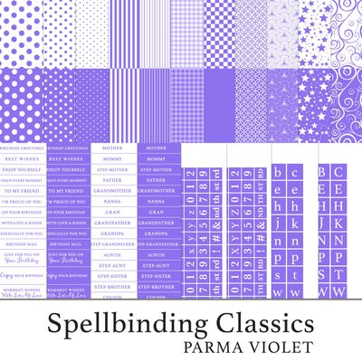Spellbinding Classics Lisa's Choice - Vol I - Parma Violet Digital Kit