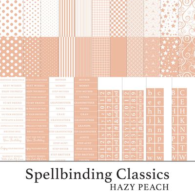 Spellbinding Classics Lisa's Choice - Vol II - Hazy Peach Digital Kit