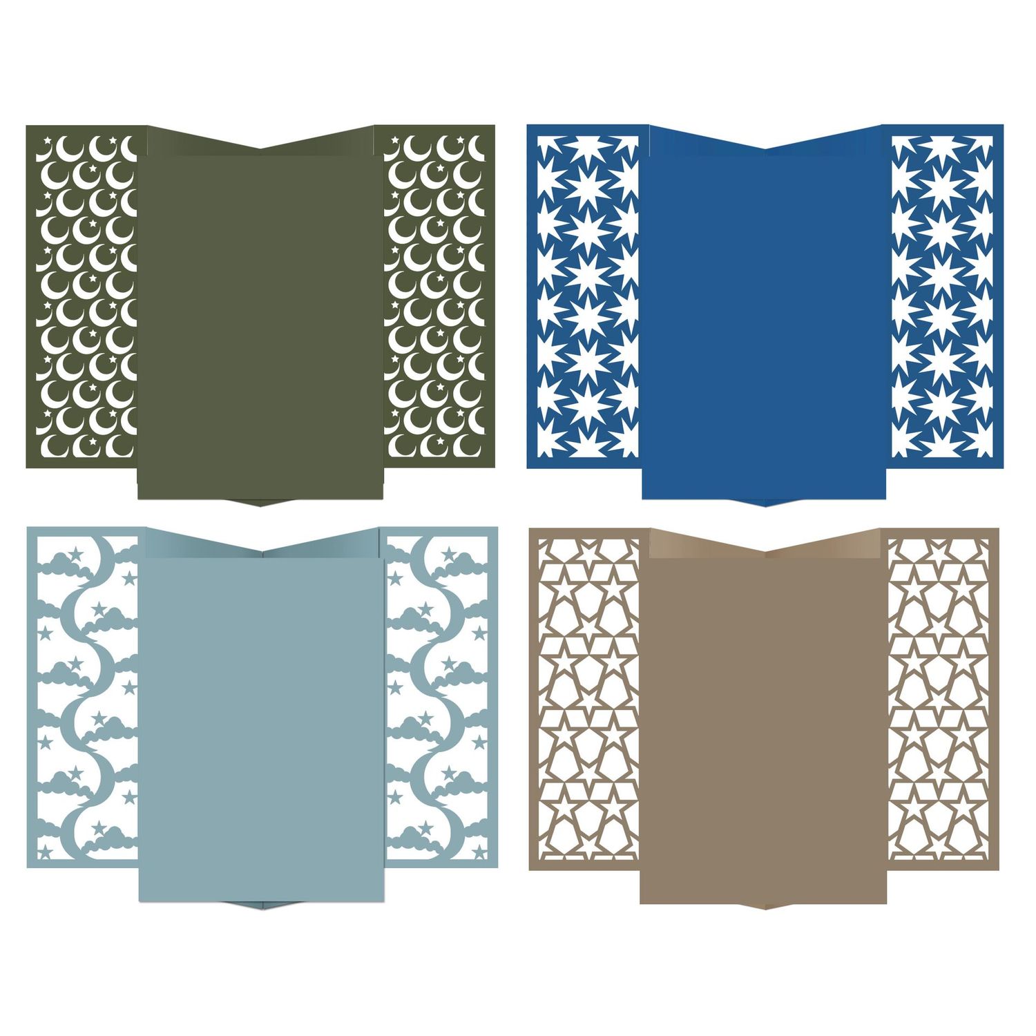 Twilight Gatefold Reveal Cards Vol III SVG Files