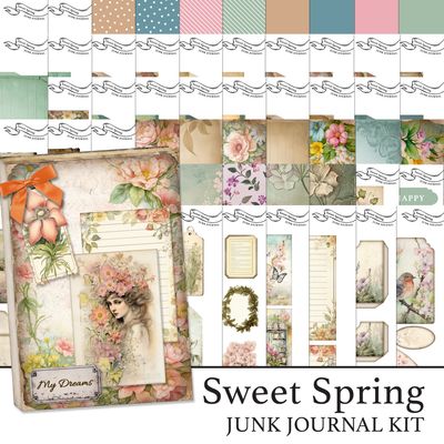 Sweet Spring Junk Journal Digital Kit