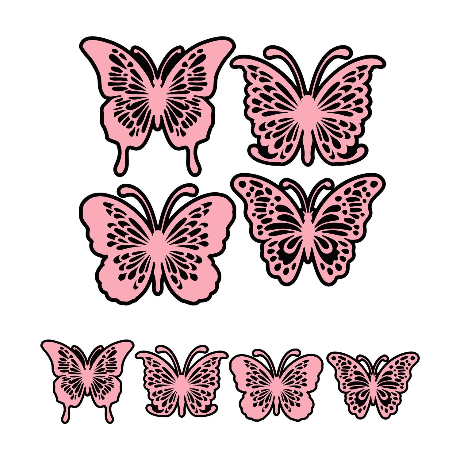 Bold Butterflies SVGs Files