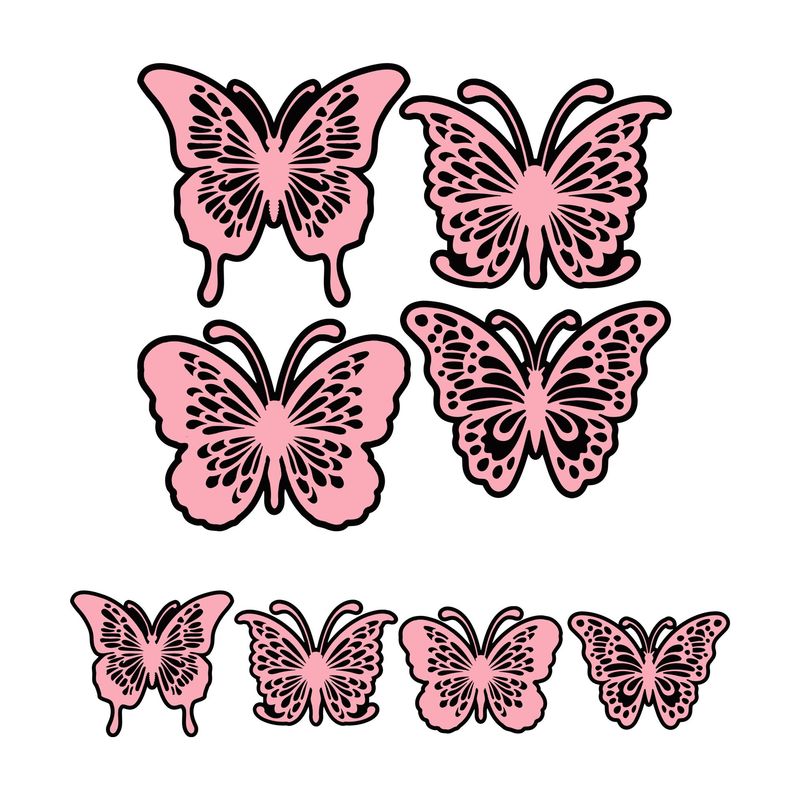 Bold Butterflies SVGs Files