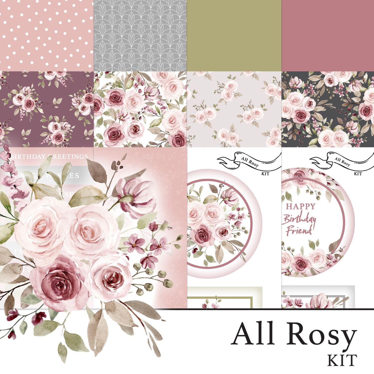 All Rosy Digital Kit