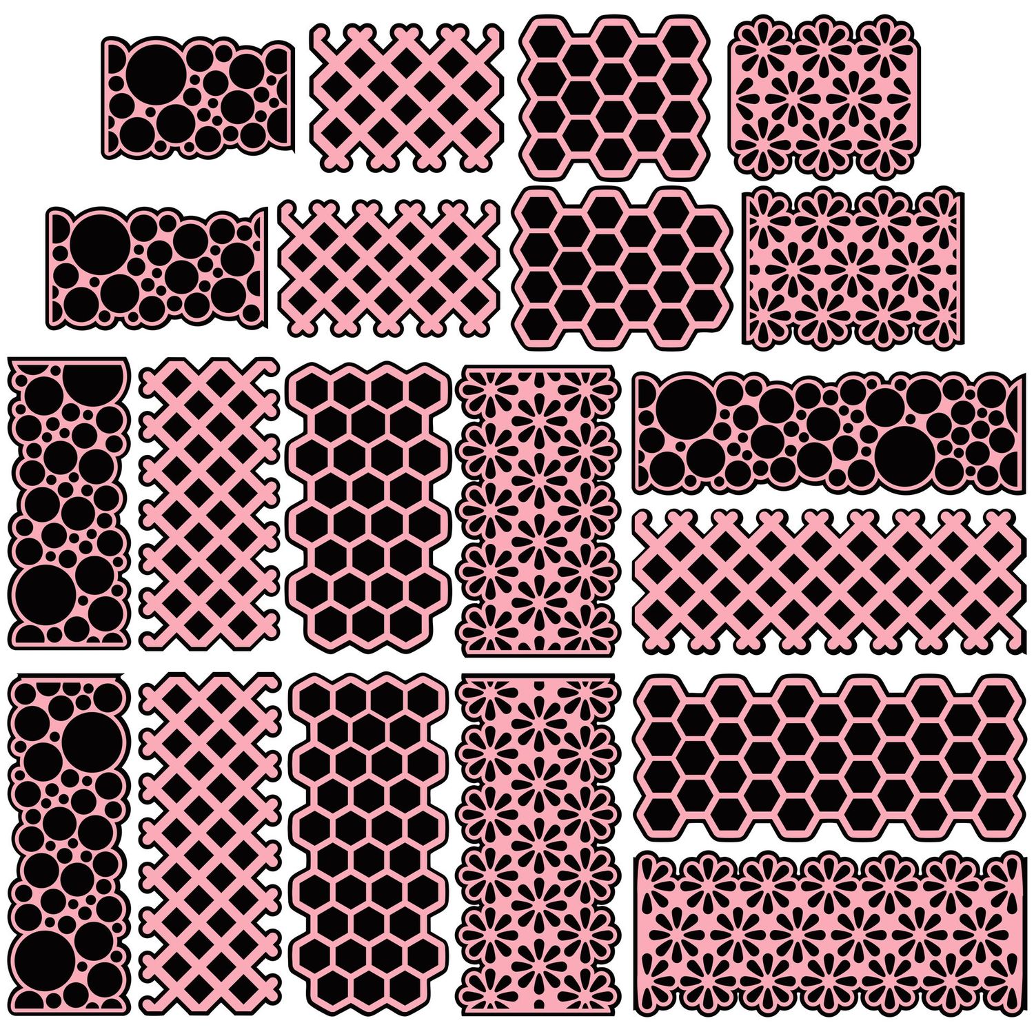 Quirky Borders SVG Cutting Files