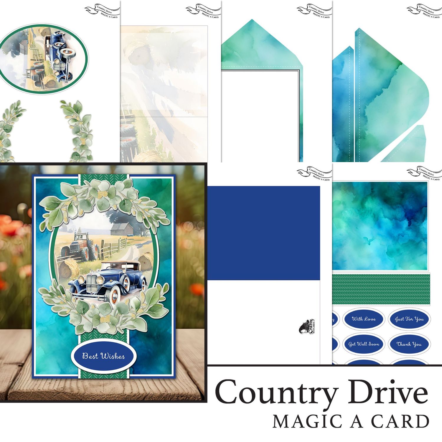 Country Drive 'Magic A Card' Individual Digital Card Kit