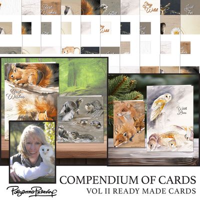 Pollyanna Pickering's Compendium of Cards Vol II Ready Made Cards Digital Kit