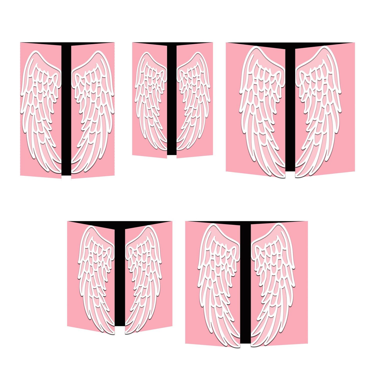 Angel Gatefold Cards SVGs Files