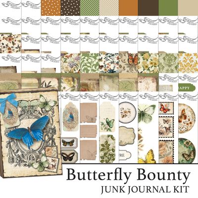 Butterfly Bounty Junk Journal Digital Kit