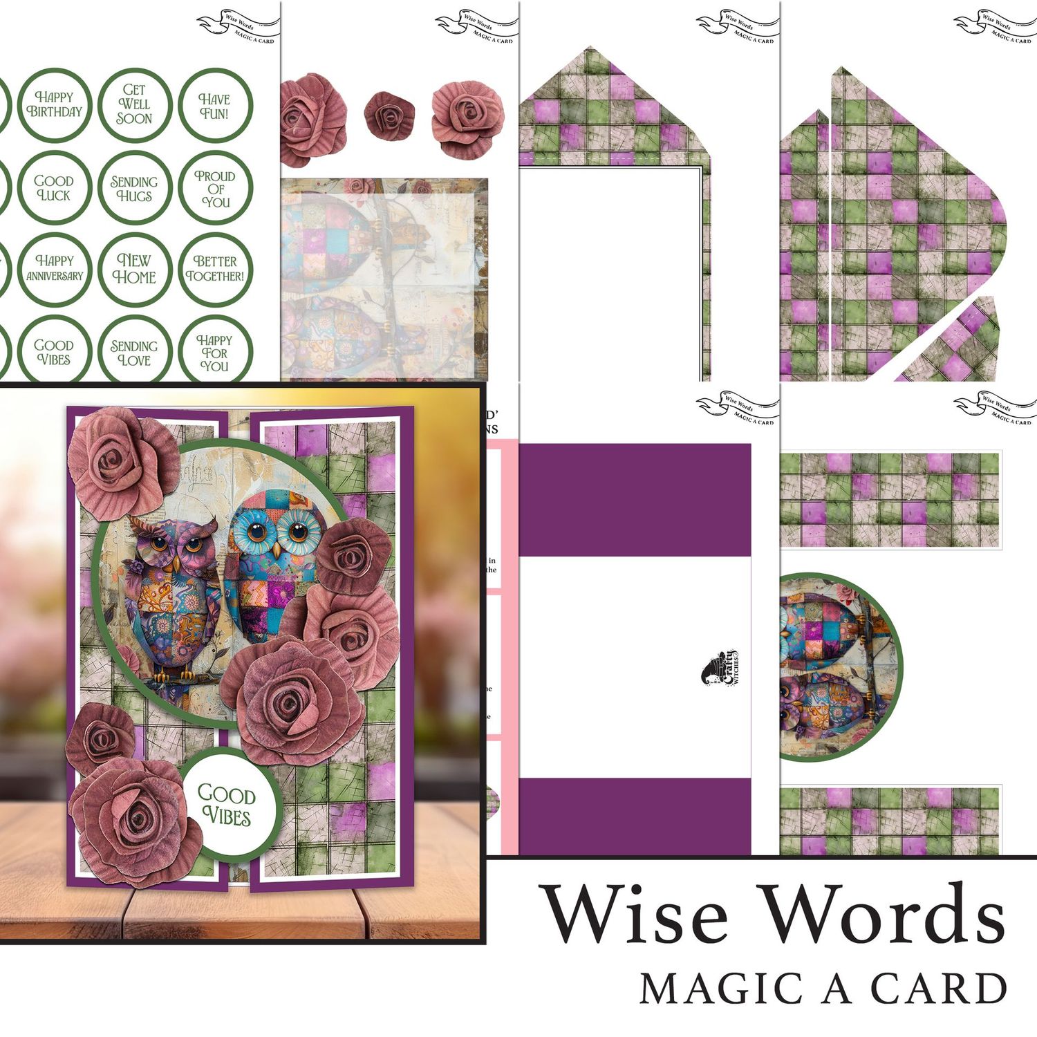 Wise Words 'Magic A Card' Individual Digital Card Kit