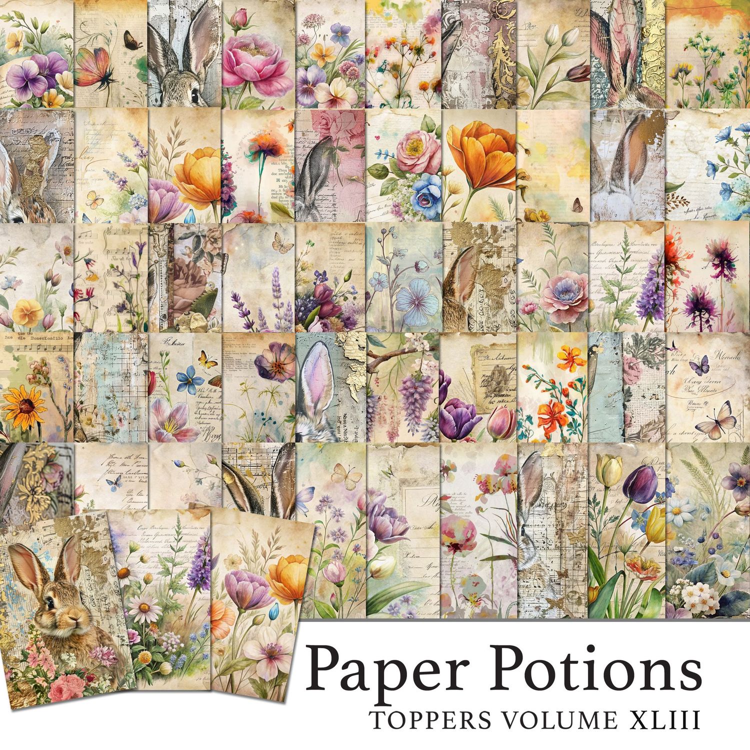 Paper Potions  - 100 Toppers Vol XLIII Digital Kit