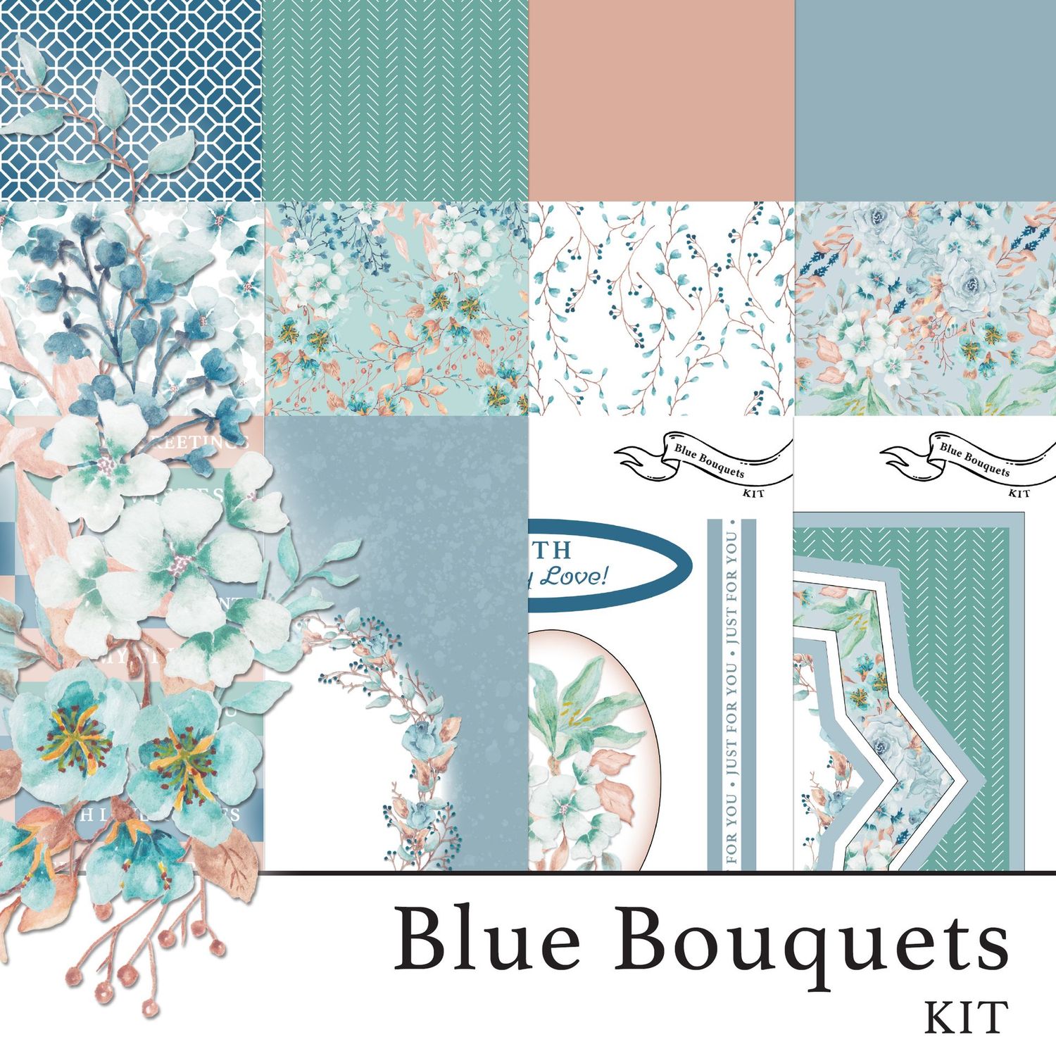 Blue Bouquets Kit