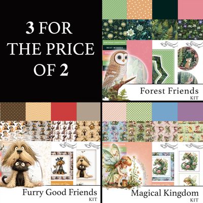 3 for 2 - Forest Friends Digital Kit, Furry Good Friends Digital Kit & Magical Kingdom Digital Kit
