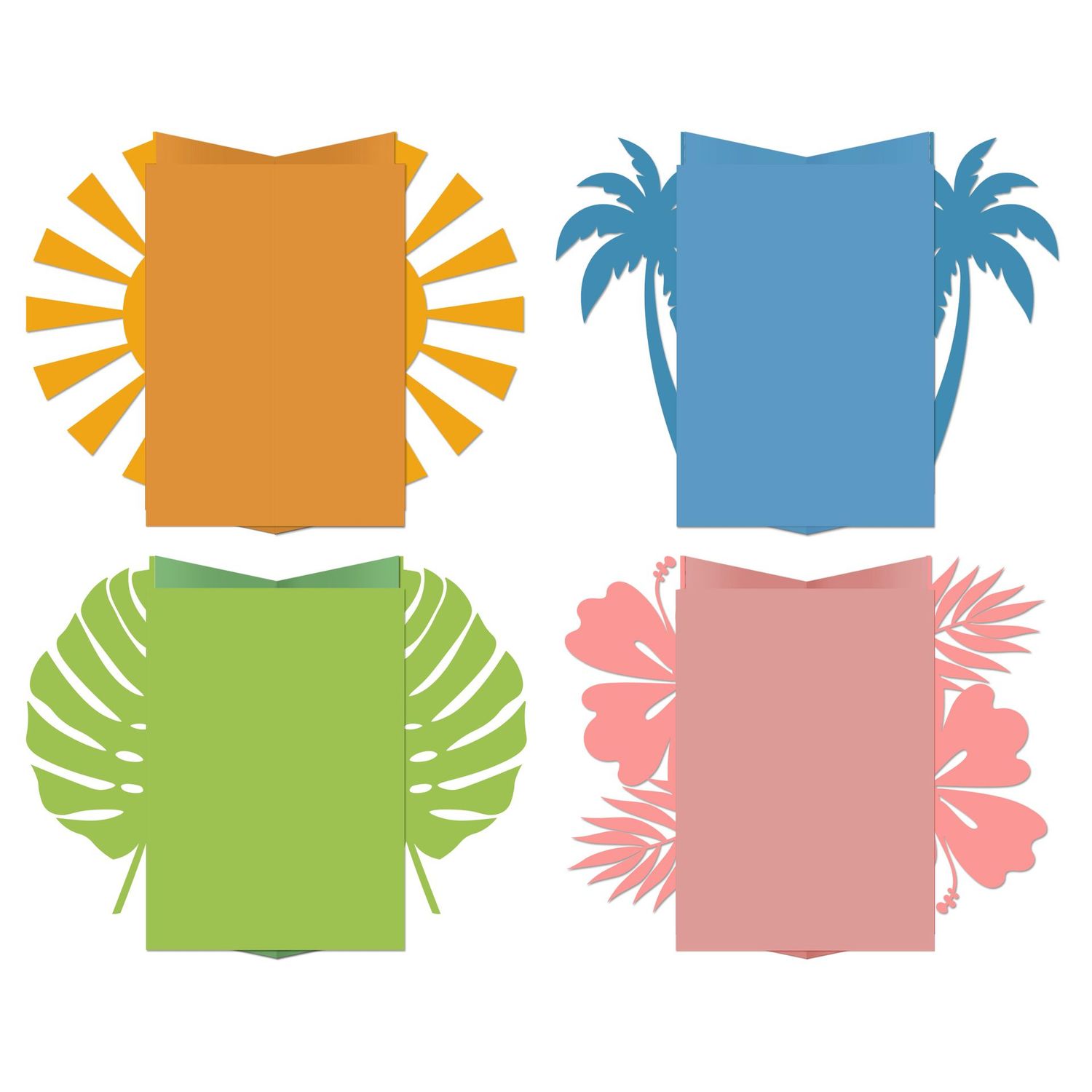 Summer Gatefold Reveal Cards Vol IV SVG Files
