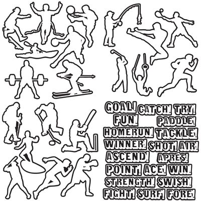 Sporting Silhouettes SVG Cutting Files