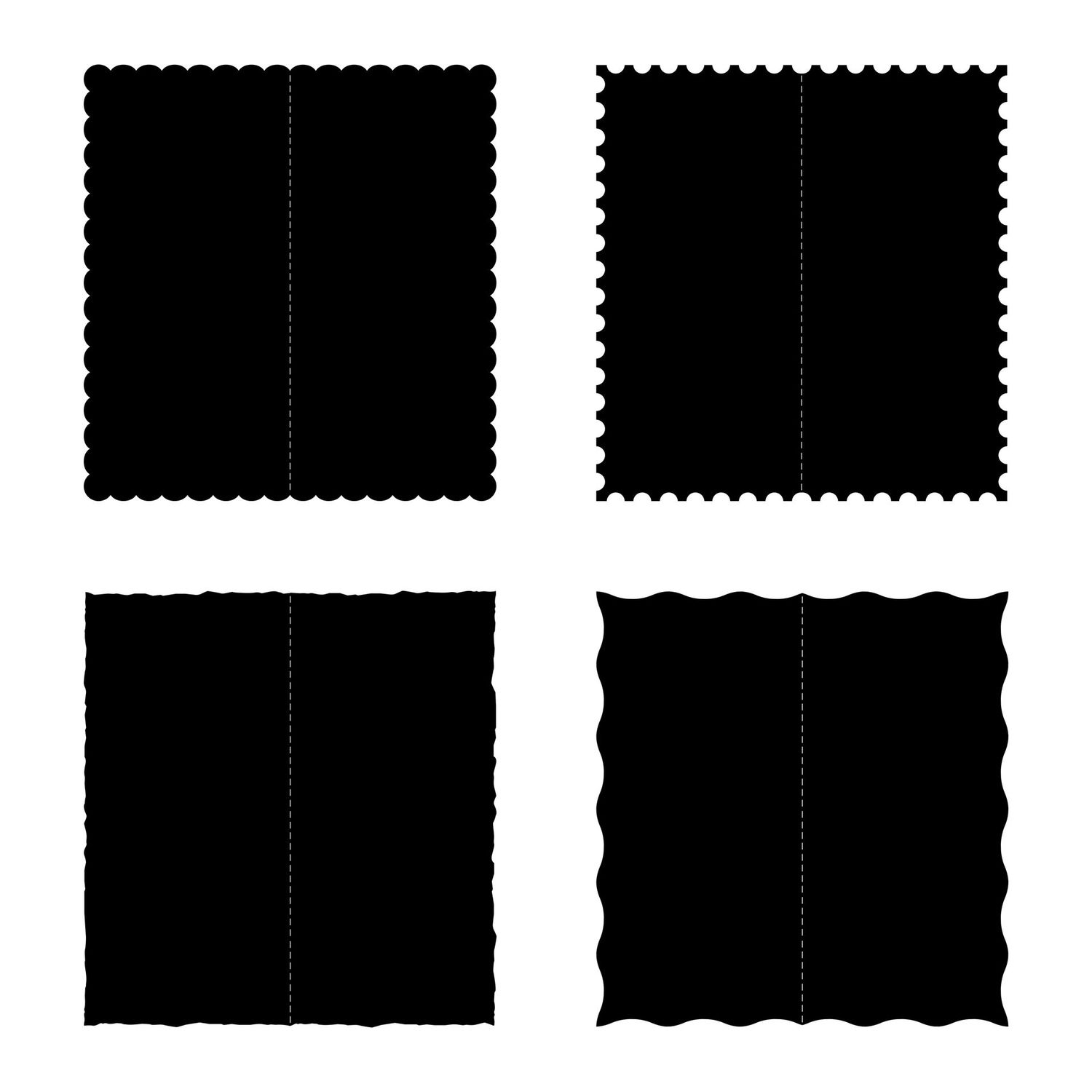 Fancy Edged Cards SVG Cutting Files