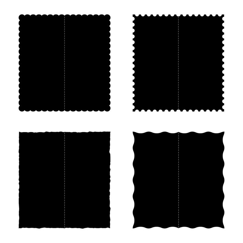 Fancy Edged Cards SVG Cutting Files