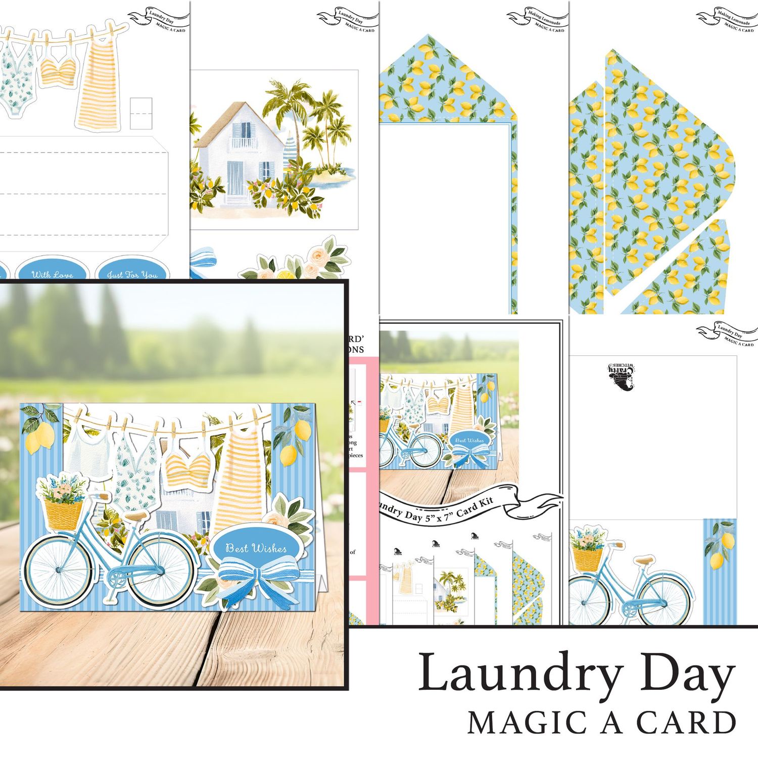Laundry Day 'Magic A Card' Individual Digital Card Kit