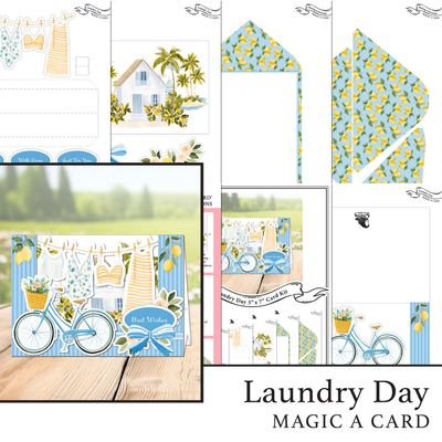 Laundry Day 'Magic A Card' Individual Digital Card Kit