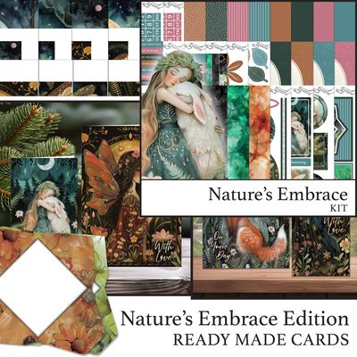 Nature's Embrace Edition Ready Made Cards & Digital Kit BUNDLE
