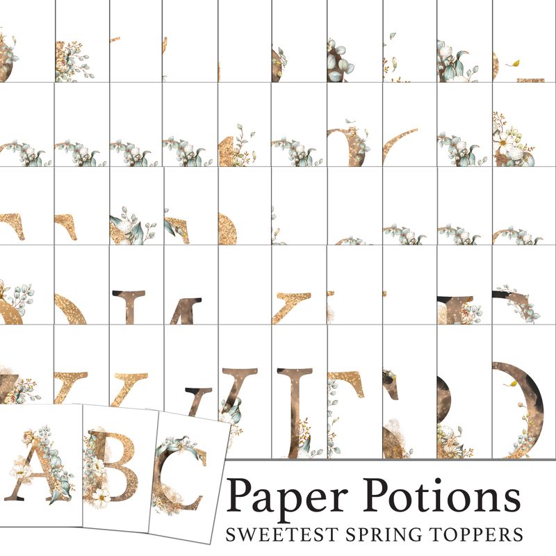 Paper Potions  - Sweetest Spring Toppers Digital Kit