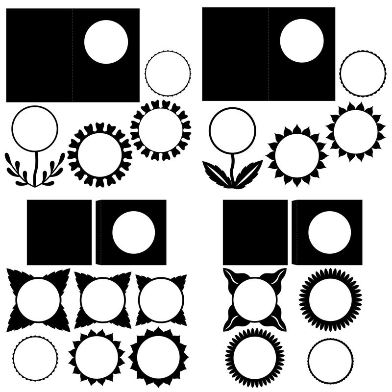 Bloom Aperture Cards Vol I SVG Files
