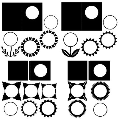 Bloom Aperture Cards Vol I SVG Files