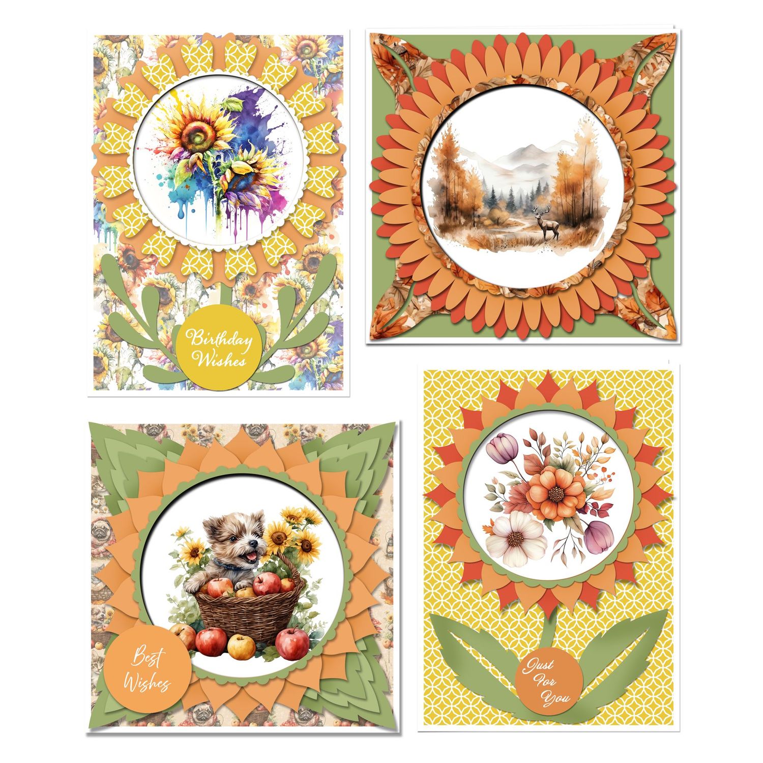 Bloom Aperture Cards Vol I SVG Files