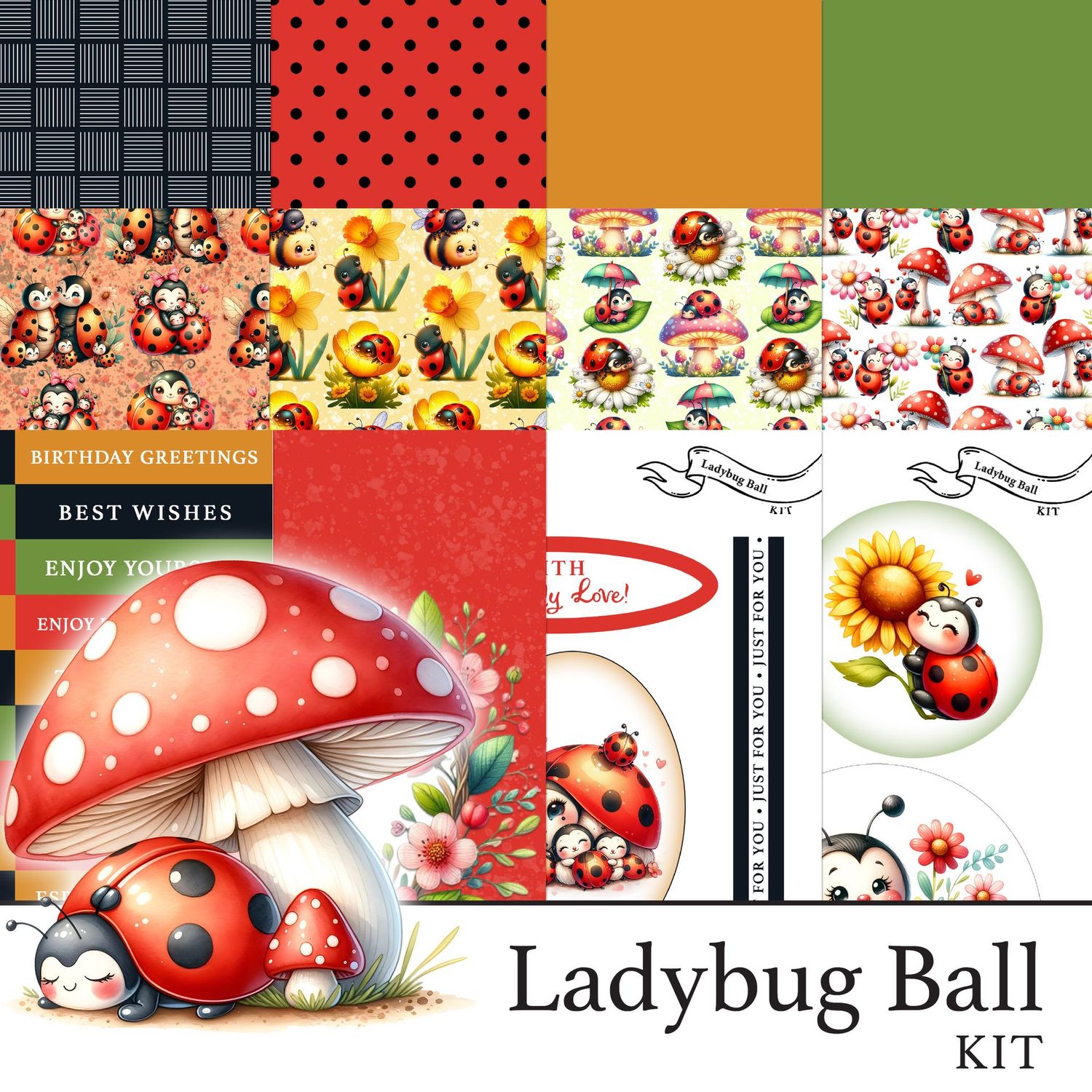 Ladybug Ball Digital Kit