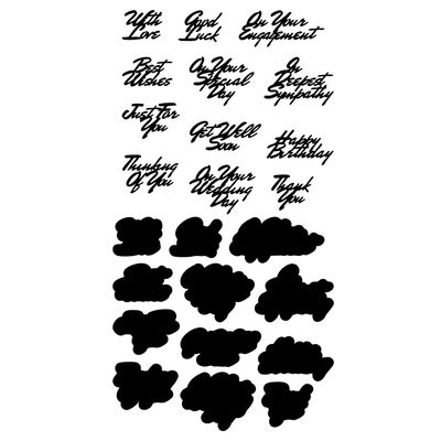 Sentiments & Letters SVG Files