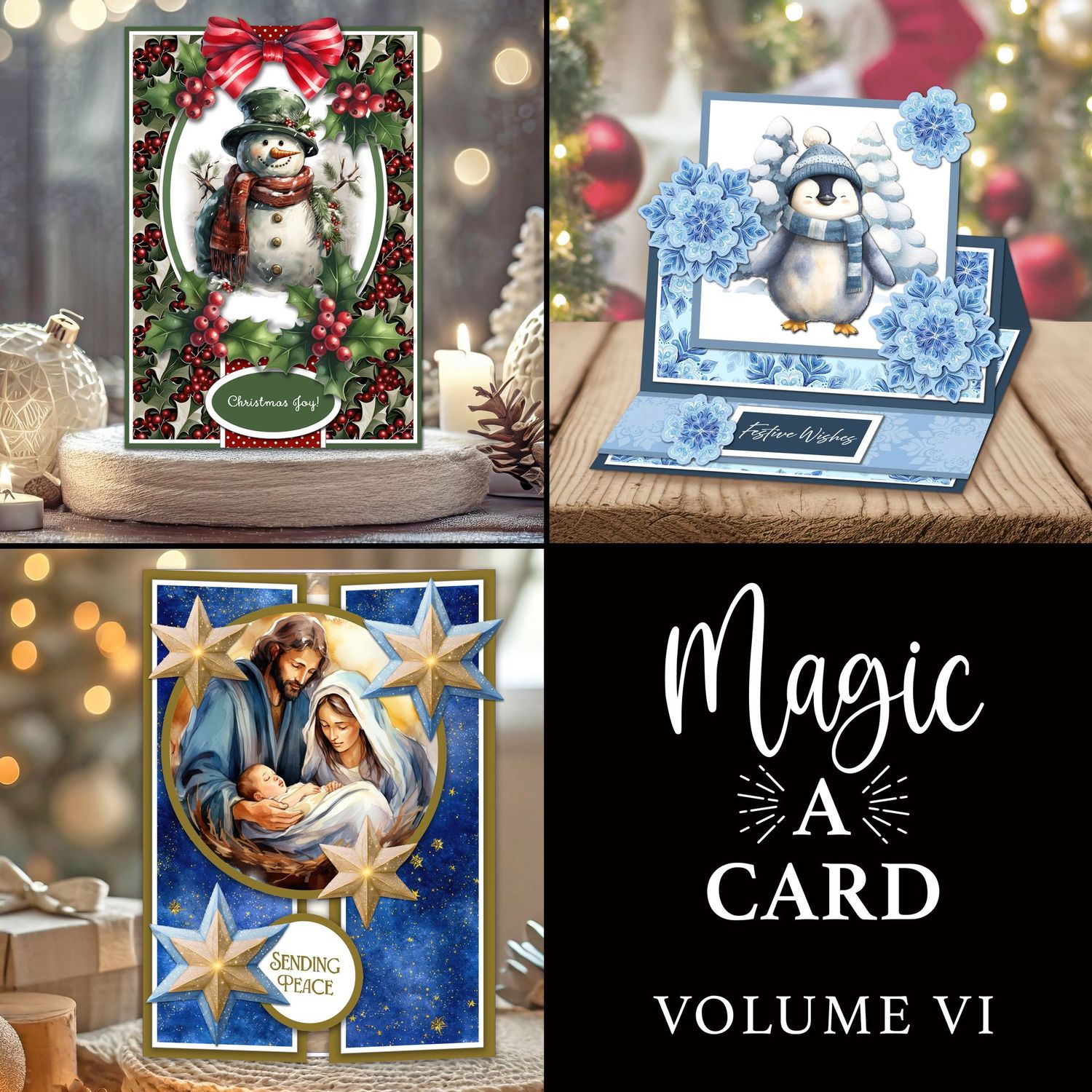 'Magic A Card' Volume VI - Joy To The World, Penguin Shuffle & Snow Much Fun Individual Digital Card Kit