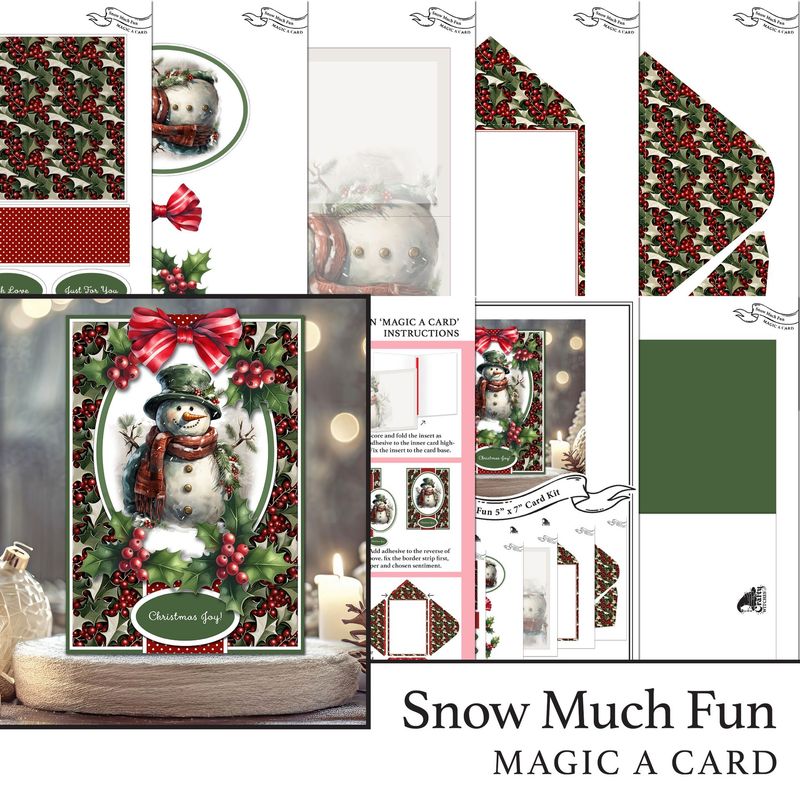 Snow Much Fun 'Magic A Card' Individual Digital Card Kit