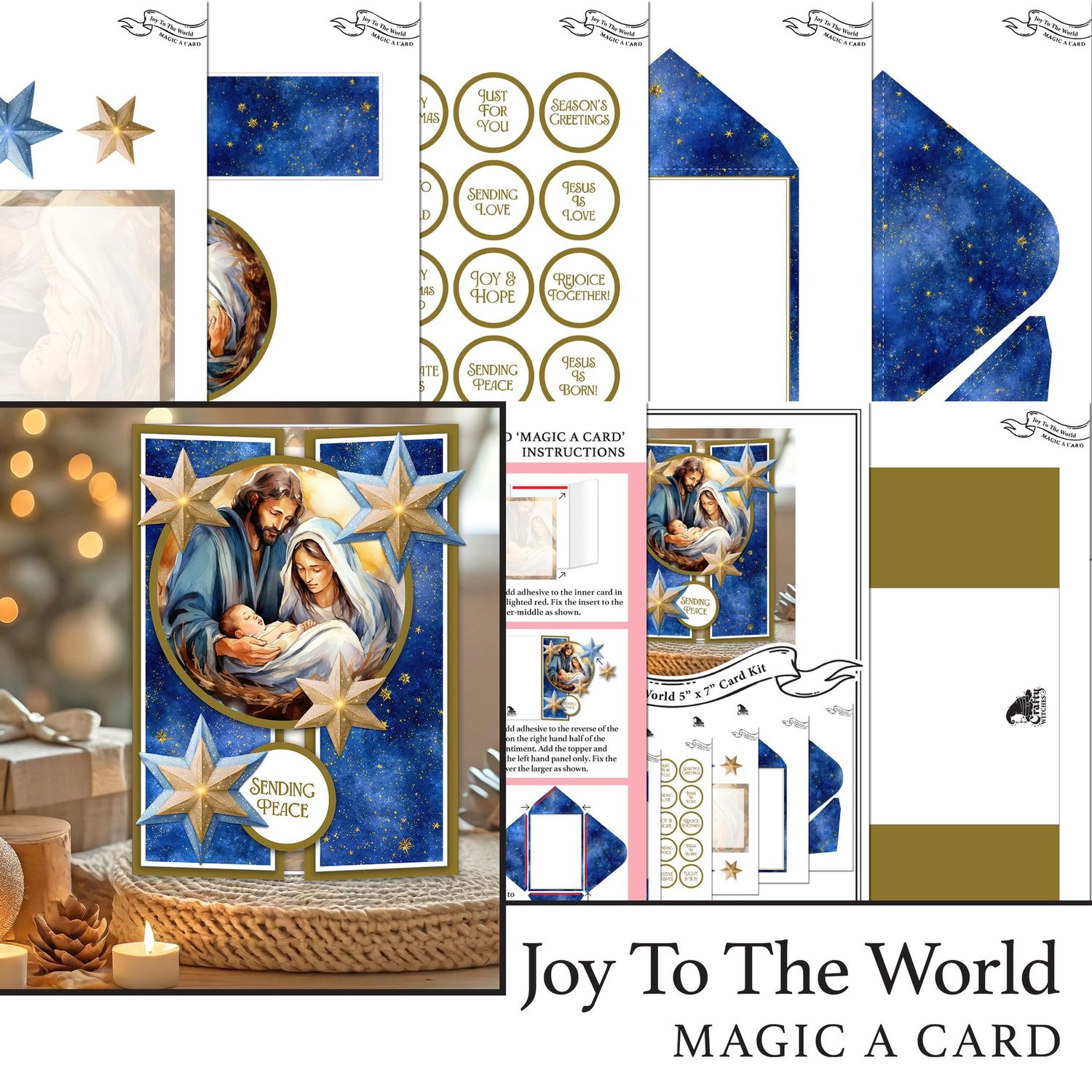 Joy To The World 'Magic A Card' Individual Digital Card Kit