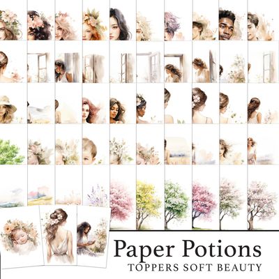 Paper Potions  - Soft Beauty Toppers Digital Kit Paper Potions  - Soft Beauty Toppers Digital Kit