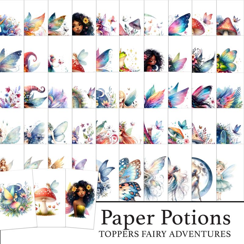 Paper Potions  - Fairy Adventures Toppers Digital Kit