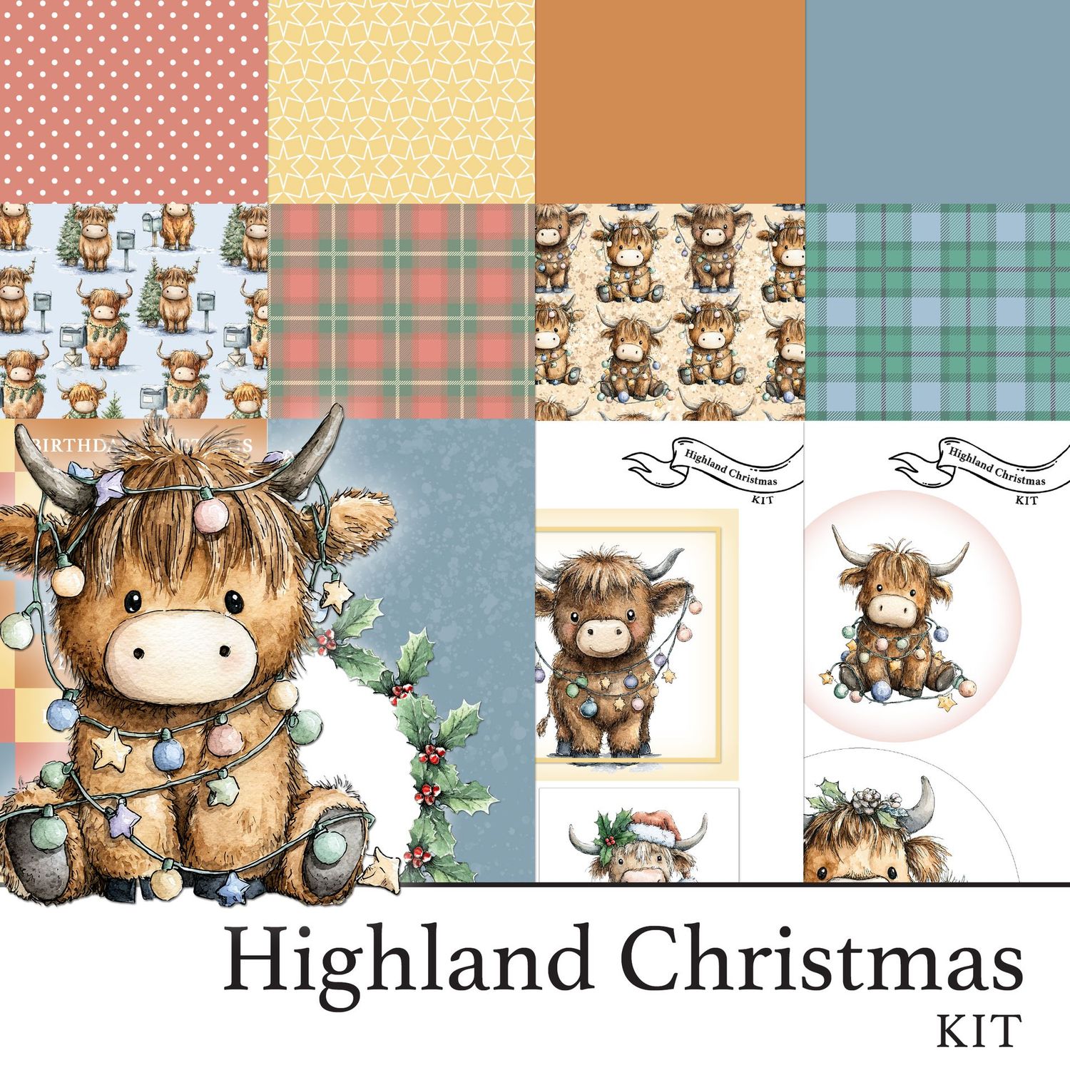 Highland Christmas Digital Kit