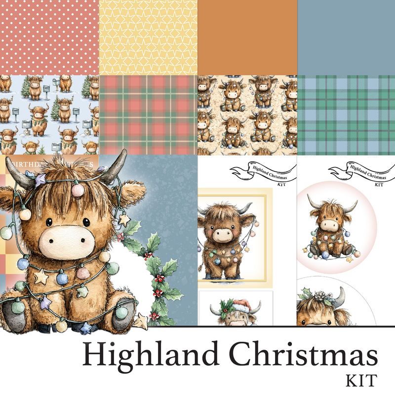 Highland Christmas Digital Kit